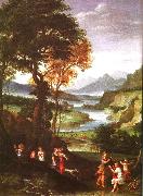  Gian  Battista Viola Landscape with Meleager and Atlanta Germany oil painting reproduction